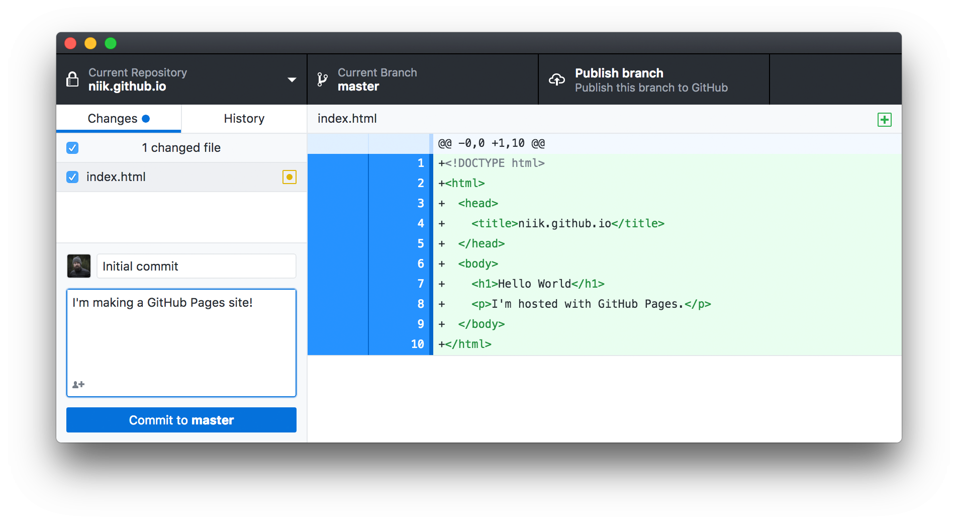 github desktop mac